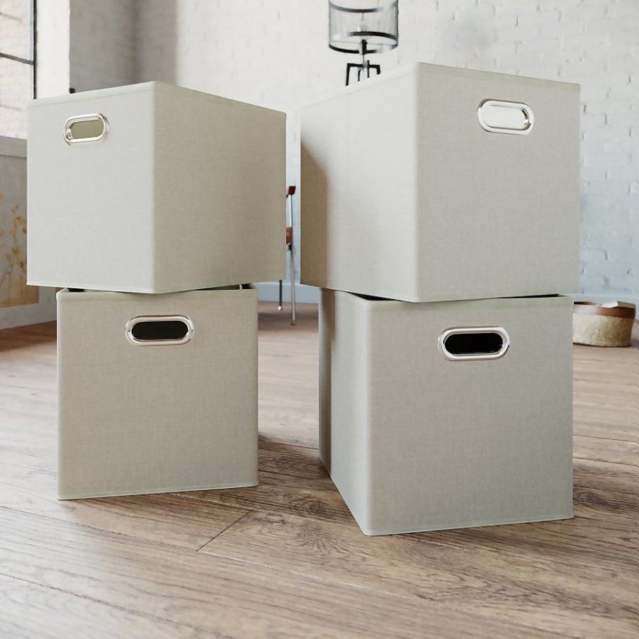 Homebase Cube Storage | Clever Cube Inserts - Set Of 4 - Taupe