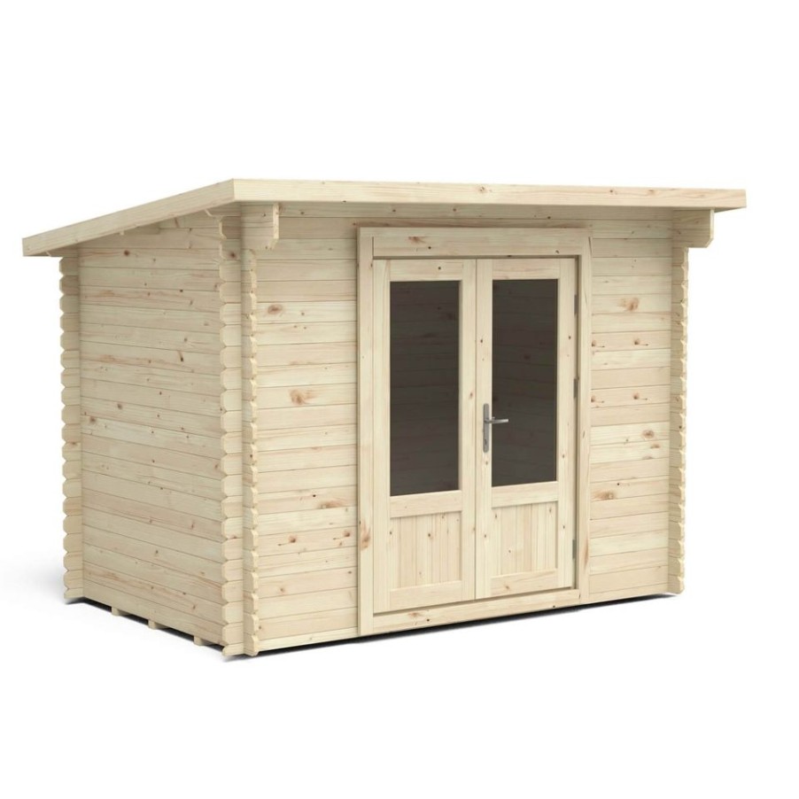 Homebase Garden Buildings | Harwood 3.0M X 2.0M Log Cabin 24Kg Felt No Underlay