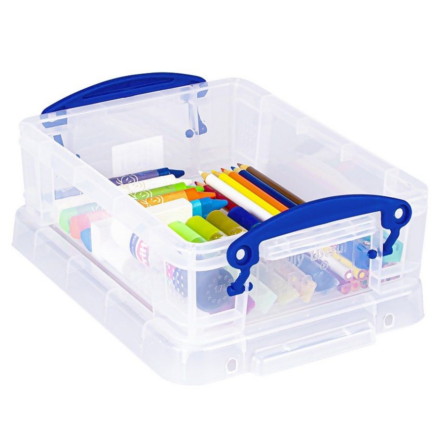 Homebase Storage Containers | Really Useful Storage Box - 1.75L - Clear