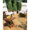 Homebase Garden Decking | 2.4M Patio Deck Board - Pack Of 10