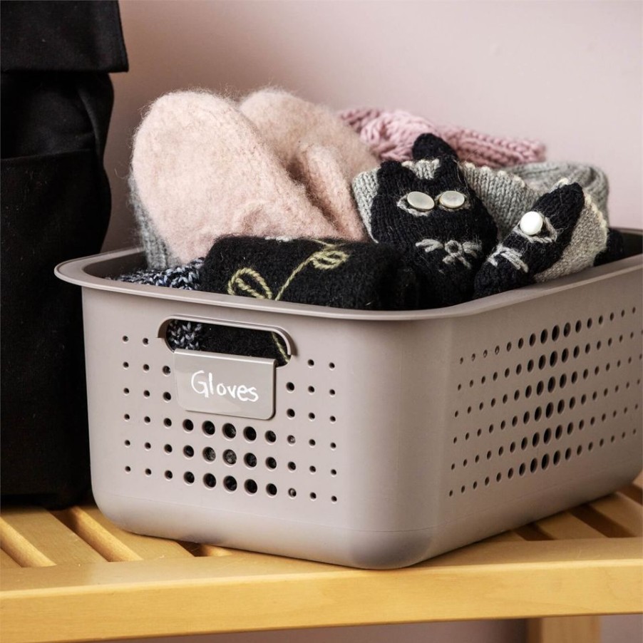 Homebase Clothes Storage | Smartstore 10L Wardrobe Basket - Taupe