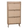 Homebase Hallway Furniture | Kubu Rattan Shoe Storage Unit