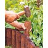 Homebase Lawn & Garden Edging | Wooden Border Log Roll Fixing Peg - 45 X 50 X 50Mm