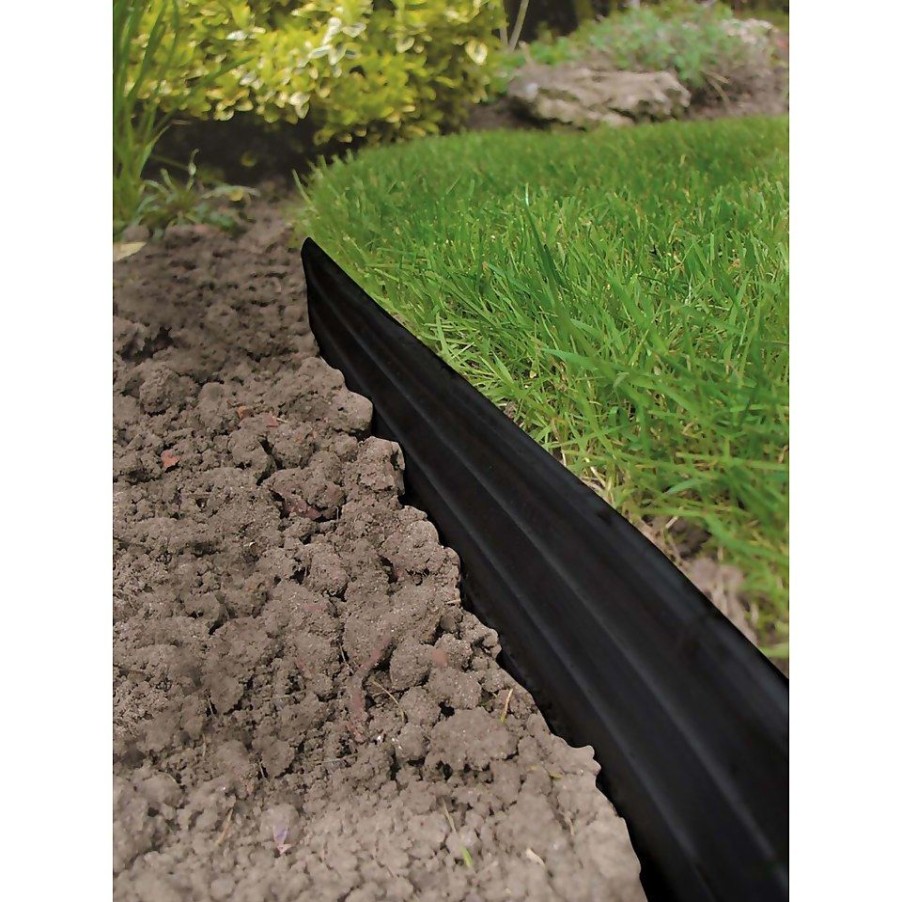 Homebase Lawn & Garden Edging | Swift Edge Garden Edging Black - 6M