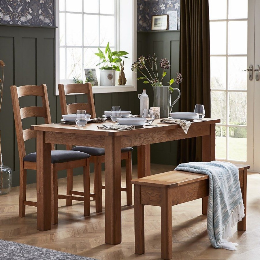 Homebase Dining Room Furniture | Norbury Dining Chair - Set Of 2 - Oak