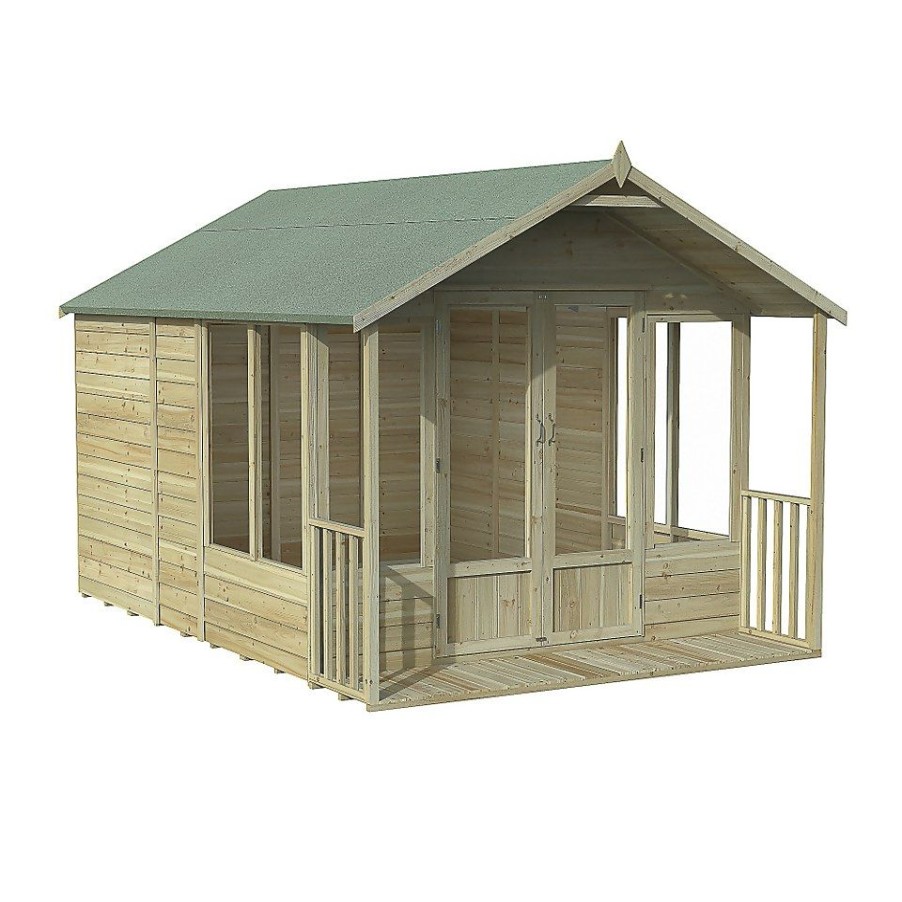 Homebase Garden Buildings | Oakley Overlapapex Summerhouse 8X12 (Installed)