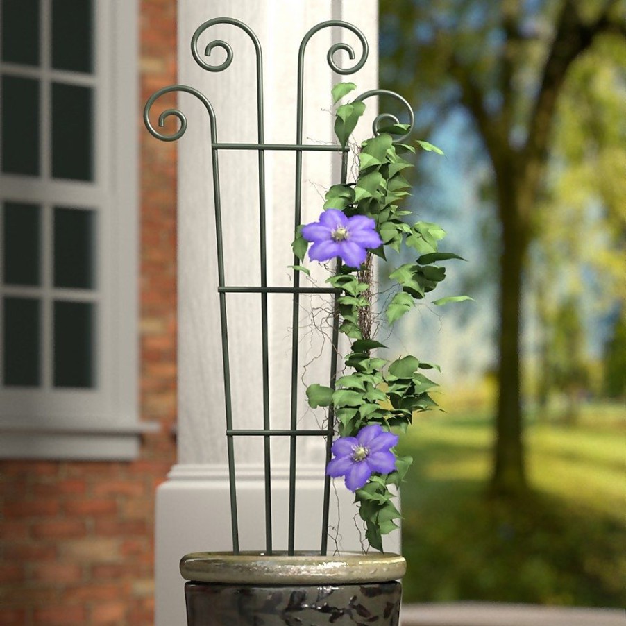 Homebase Trellis | Wave Pot Trellis - Green