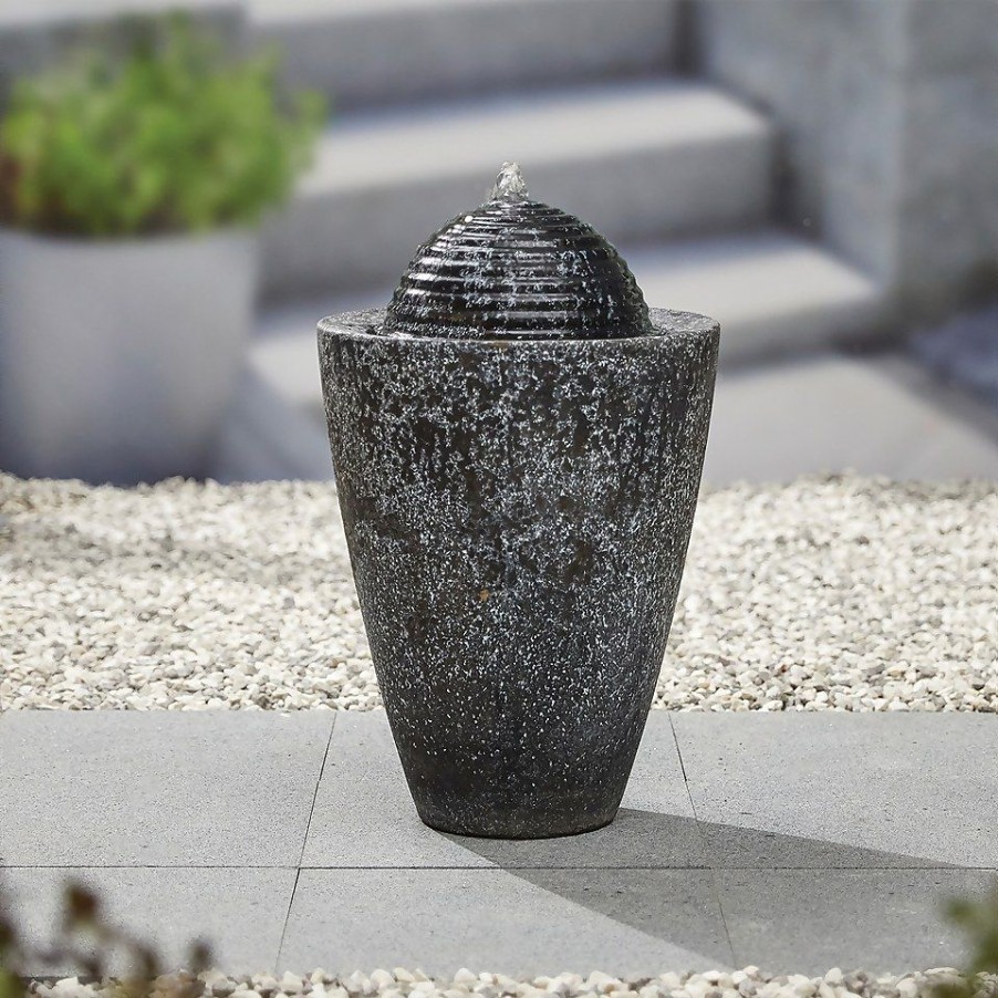 Homebase Water Features | Stylish Fountain Dappled Column Water Feature