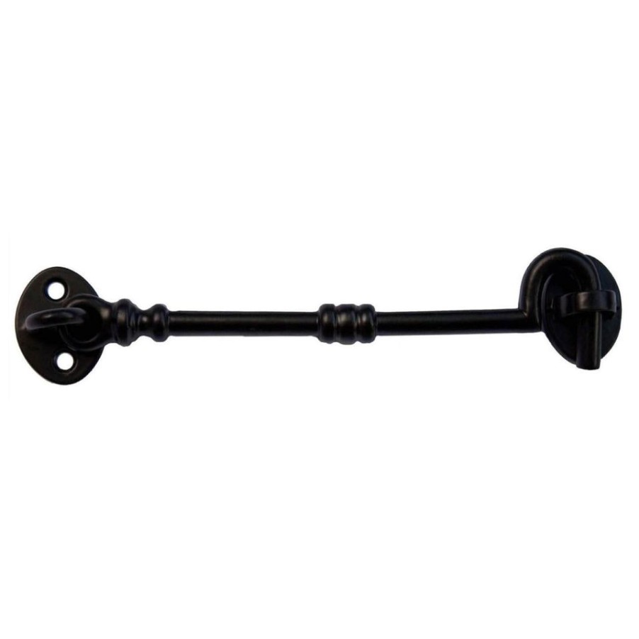 Homebase Garden Fencing | Decorative Cabin Hook - Black - 152Mm