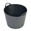 Homebase Storage Containers | Strata Tuff Tub - 14L - Charcoal