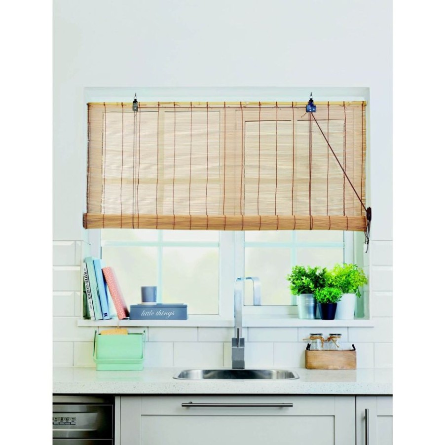 Homebase Storage & Home Deals | Brown Bamboo Roller Blind - 60Cm