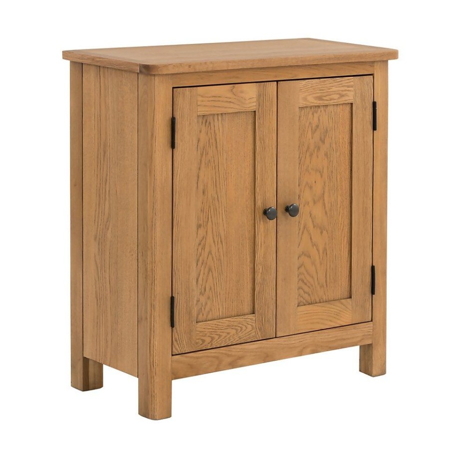 Homebase Living Room Furniture | Norbury Petite Cabinet - Oak