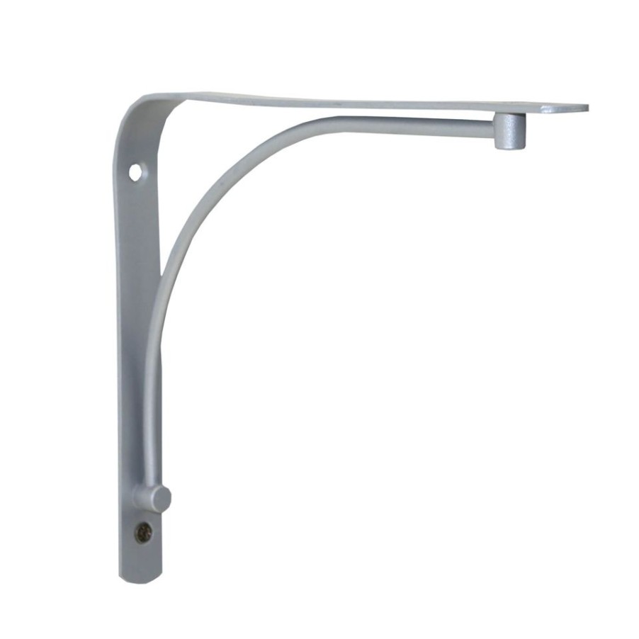 Homebase Shelving Brackets | Arch Bracket - Silver - 18X23Cm