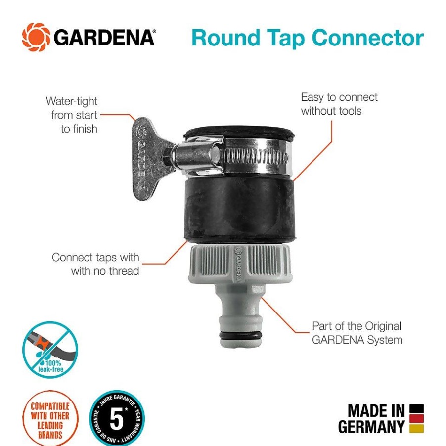 Homebase Garden Hoses & Watering | Gardena Round Tap Connector