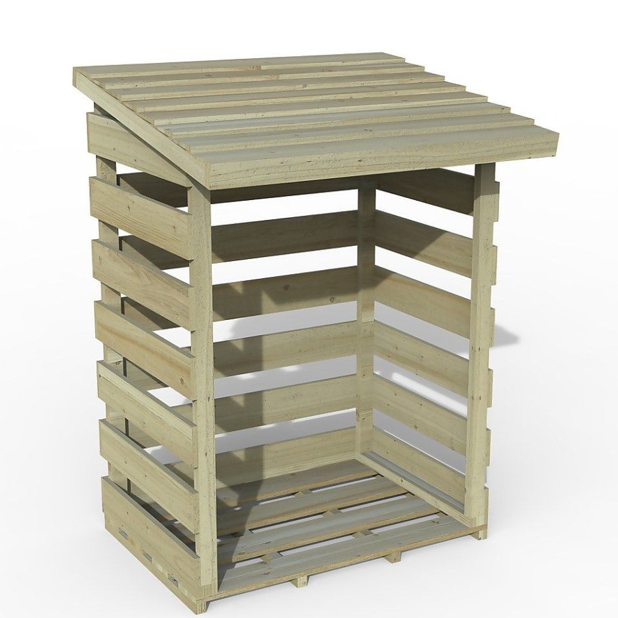 Homebase Garden Storage | Compact Pent Log Store (Home Delivery)