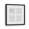 Homebase Photo Frames | Box Photo Frame Multi Aperture - 30X30Cm - Black