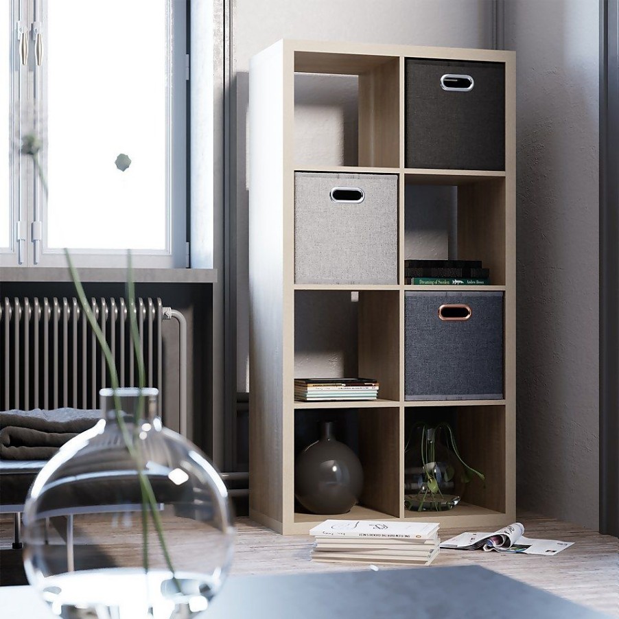 Homebase Cube Storage | Clever Cube Fabric Insert - Woven Pepper