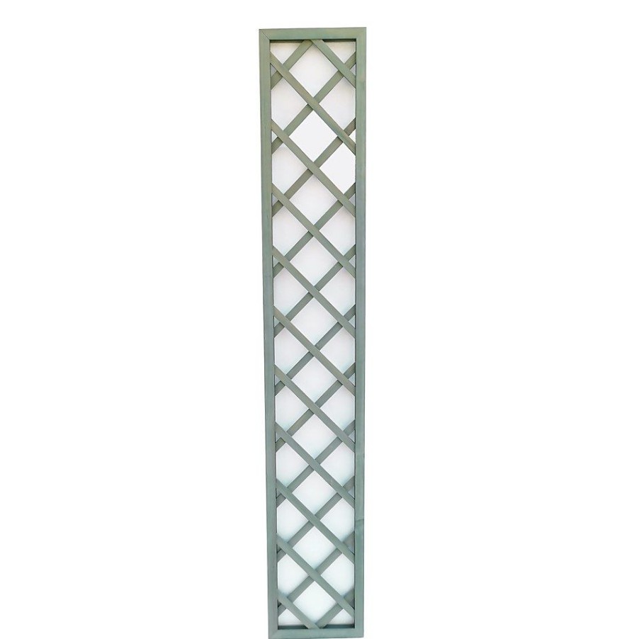 Homebase Trellis | 1.8M X 30Cm Wooden Trellis Panel - Green