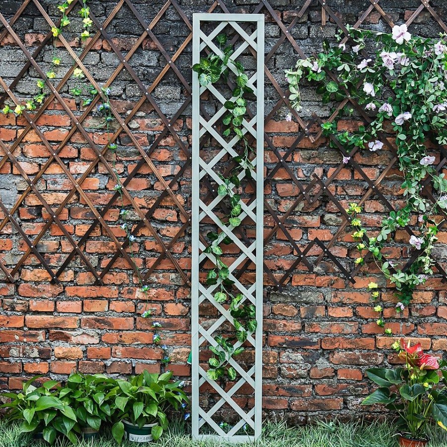 Homebase Trellis | 1.8M X 30Cm Wooden Trellis Panel - Green