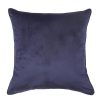 Homebase Cushions | Large Plain Velvet Cushion - Midnight Navy - 58X58Cm