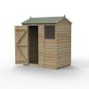 Homebase Garden Sheds | Forest Garden 4Life Reverse Apex Shed 6 X 4Ft - Single Door 1 Window (Including Installation)