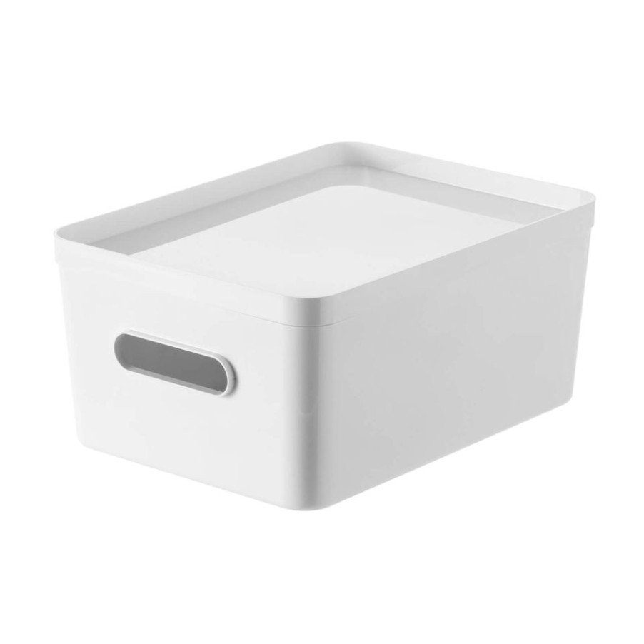 Homebase Storage Containers | Smartstore Compact L Box - White