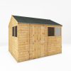 Homebase Garden Sheds | Mercia 10Ft X 8Ft Premium Shiplap Reverse Apex Shed