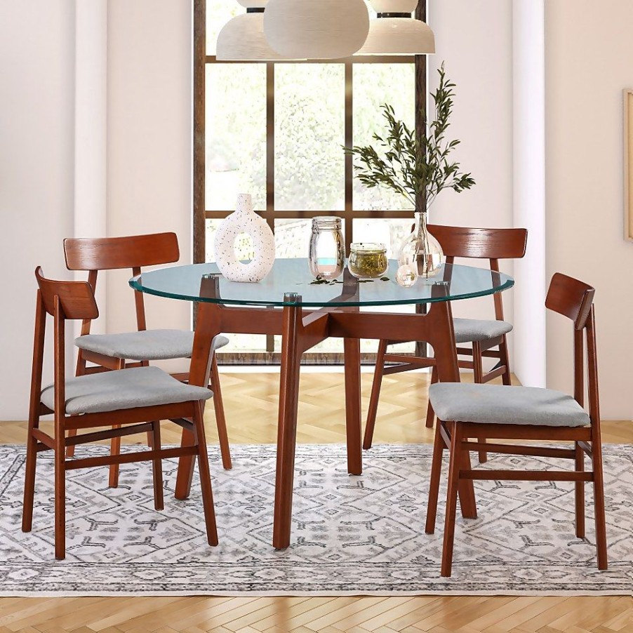 Homebase Dining Room Furniture | Baxter Oak Dining Chairs - Set Of 2