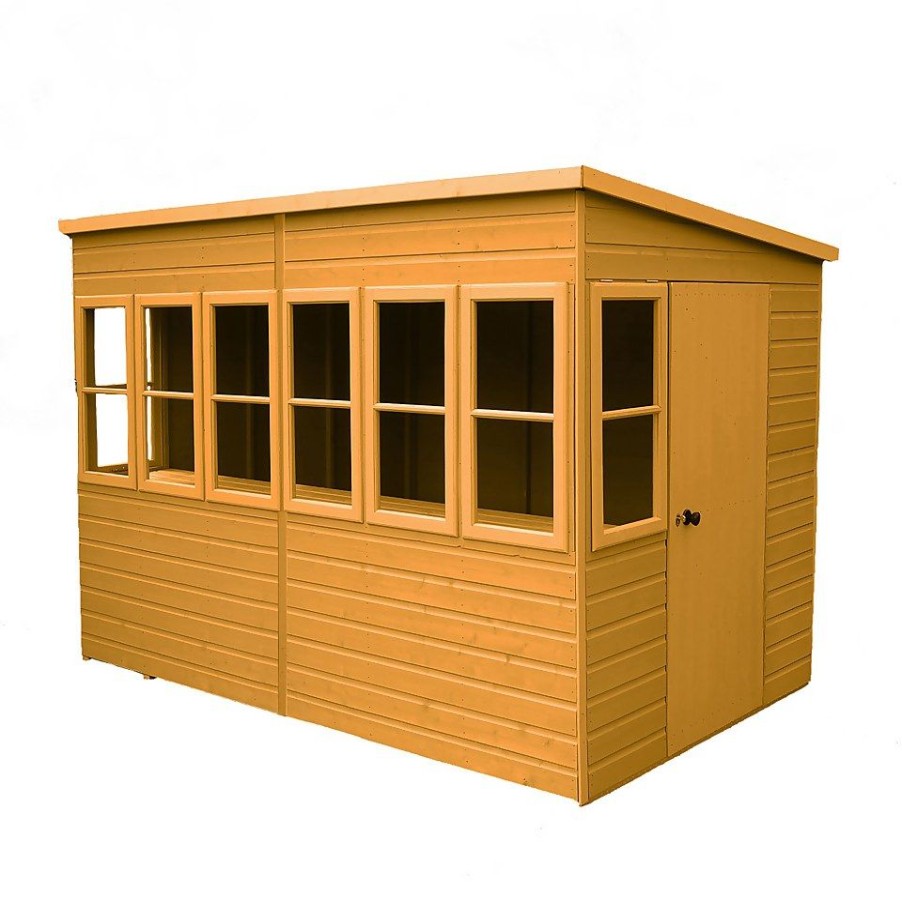 Homebase Garden Sheds | Shire 10 X 6Ft Sun Pent Shed