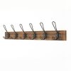 Homebase Hallway Furniture | 6 Black Wire Hook On Antique Board