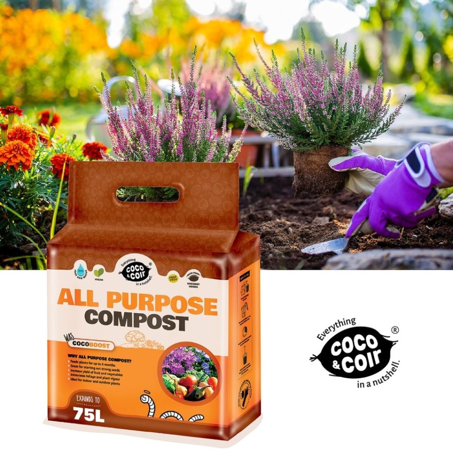 Homebase Compost | Coco & Coir All Purpose Compost - 75L