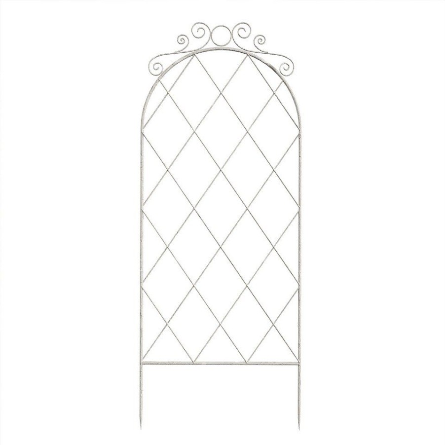 Homebase Trellis | French Country Scroll Trellis - White