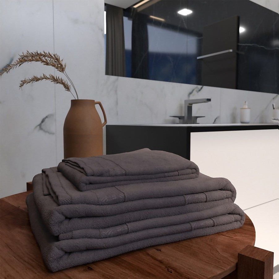 Homebase Bath Towels & Mats | Homebase Edit Bath Sheet - Charcoal - 90X150Cm