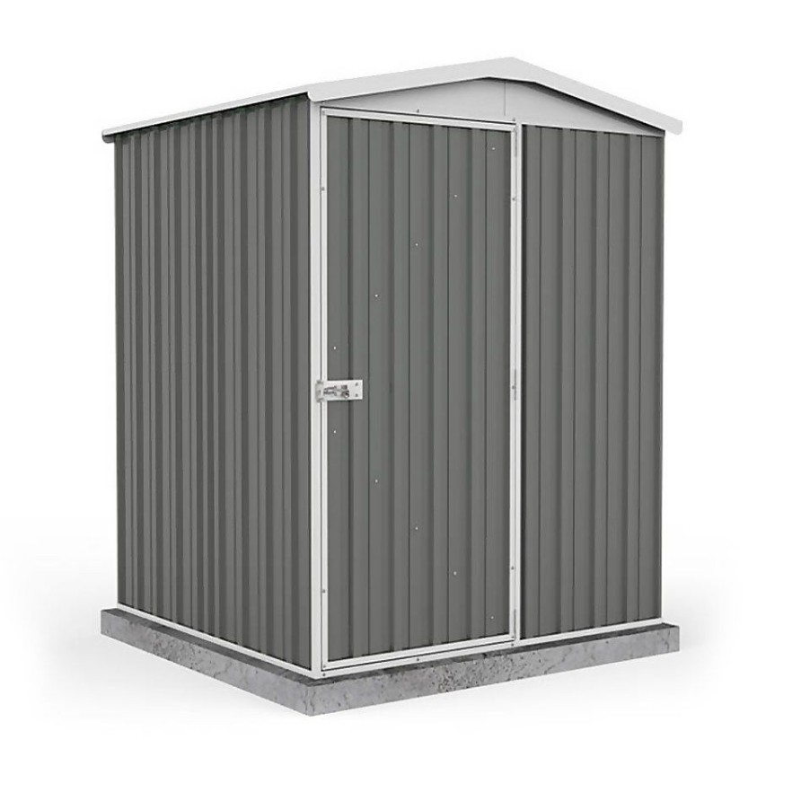 Homebase Garden Sheds | Absco 5 X 5Ft Regent Metal Apex Shed - Grey