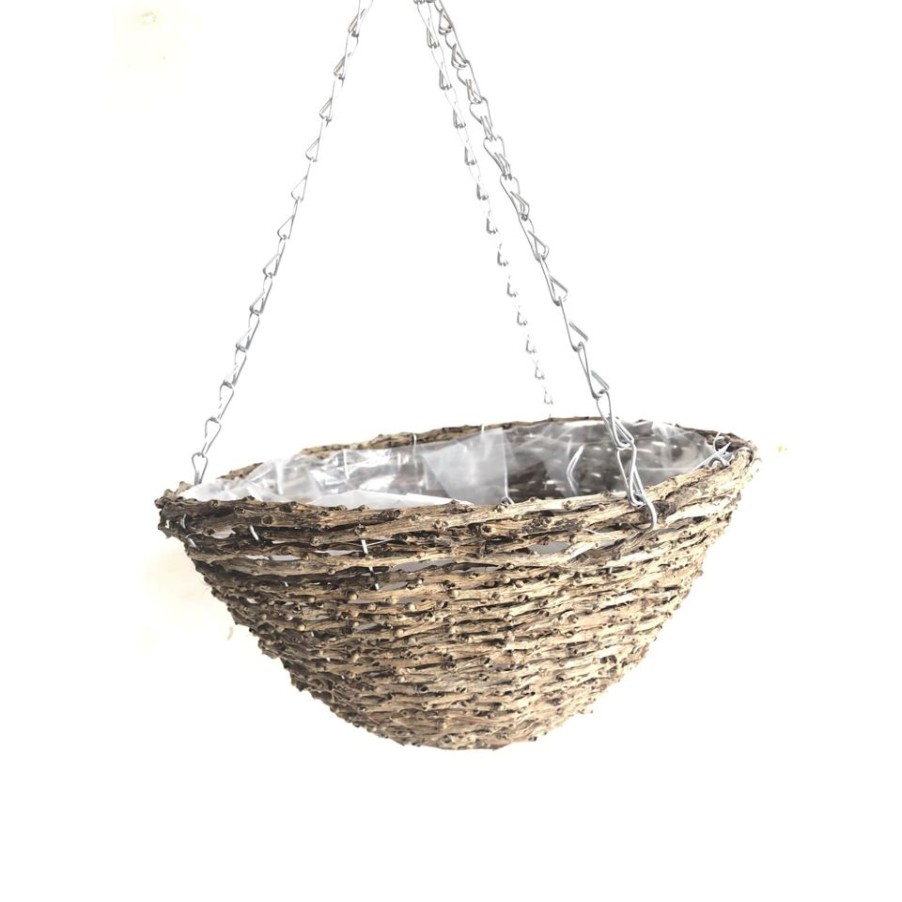 Homebase Hanging Baskets | Hanging Basket Rattan 30Cm