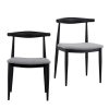 Homebase Dining Room Furniture | Maddie Dining Chair - Set Of 2 - Black