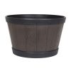 Homebase Plant Pots | Banded Whiskey Barrel Planter - 39Cm