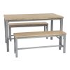 Homebase Dining Room Furniture | Nina Dining Table And 2 Benches