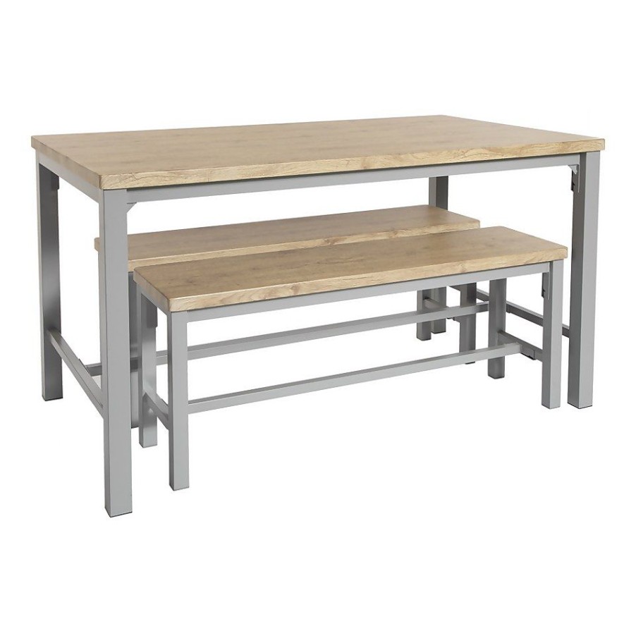 Homebase Dining Room Furniture | Nina Dining Table And 2 Benches