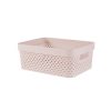 Homebase Storage Containers | Curver Pure Medium Recycled Storage Basket - 11L - Pink Clay