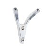 Homebase Hallway Furniture | Two Prong Ant Hook - Chrome