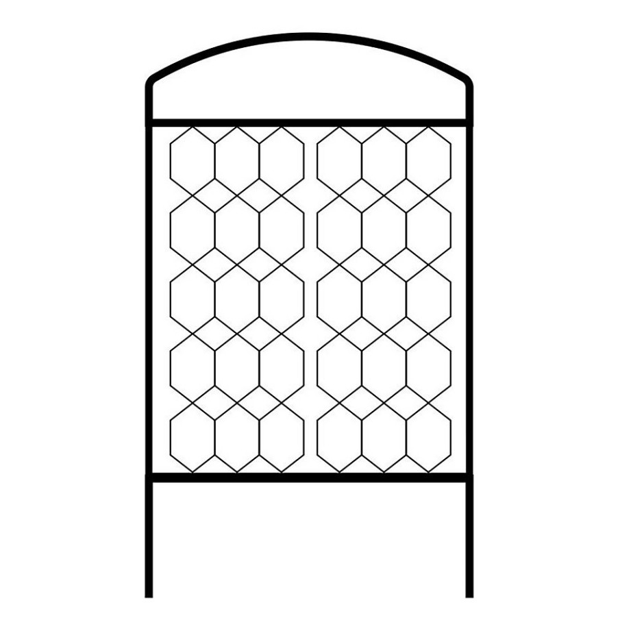 Homebase Garden Fencing | Agriframes Monet Garden Screen - W 1.2M X H 1.8M - Black