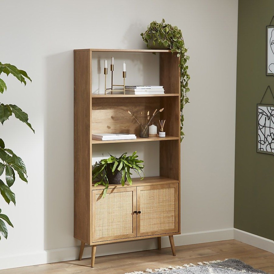 Homebase Office Furniture | Kubu Rattan Shelf Unit