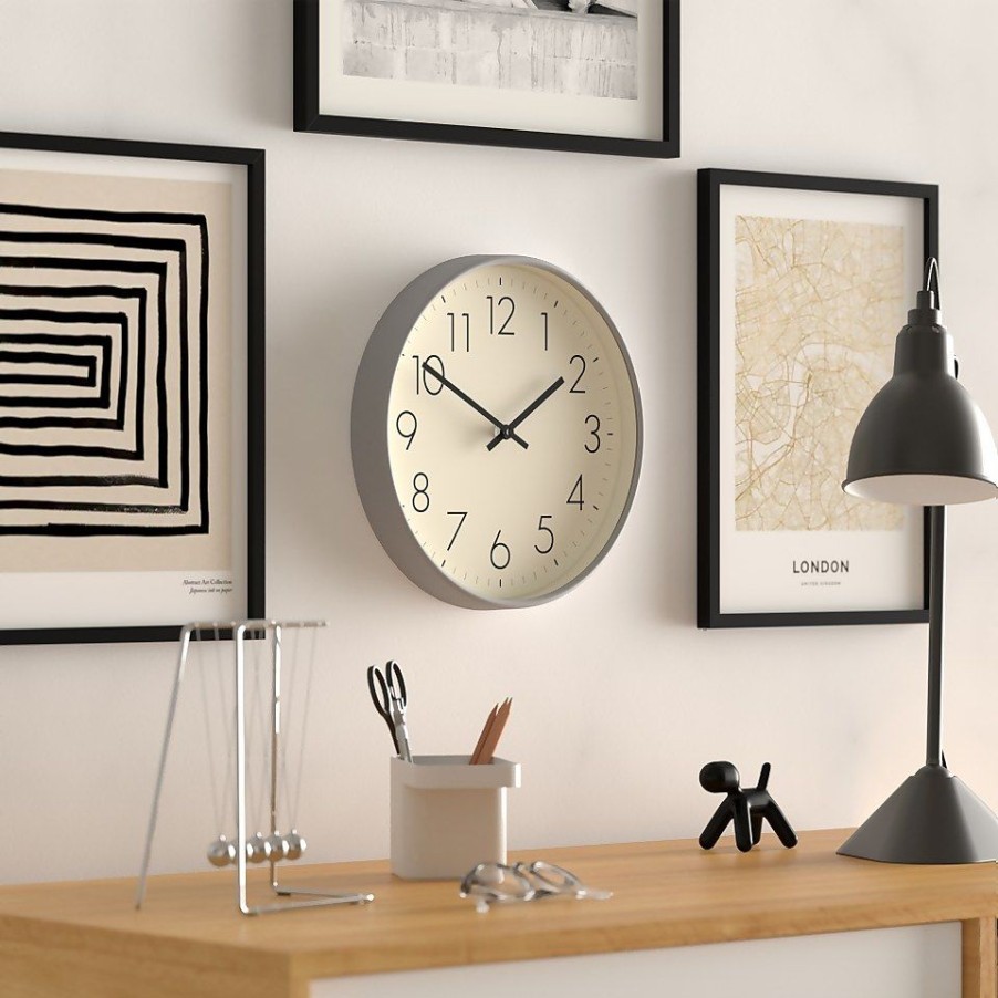 Homebase Clocks | Urban Wall Clock - 30Cm - Grey