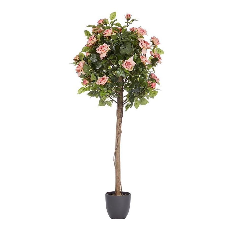 Homebase Artificial Plants | Artificial Regent'S Roses Tree 120Cm - Pink