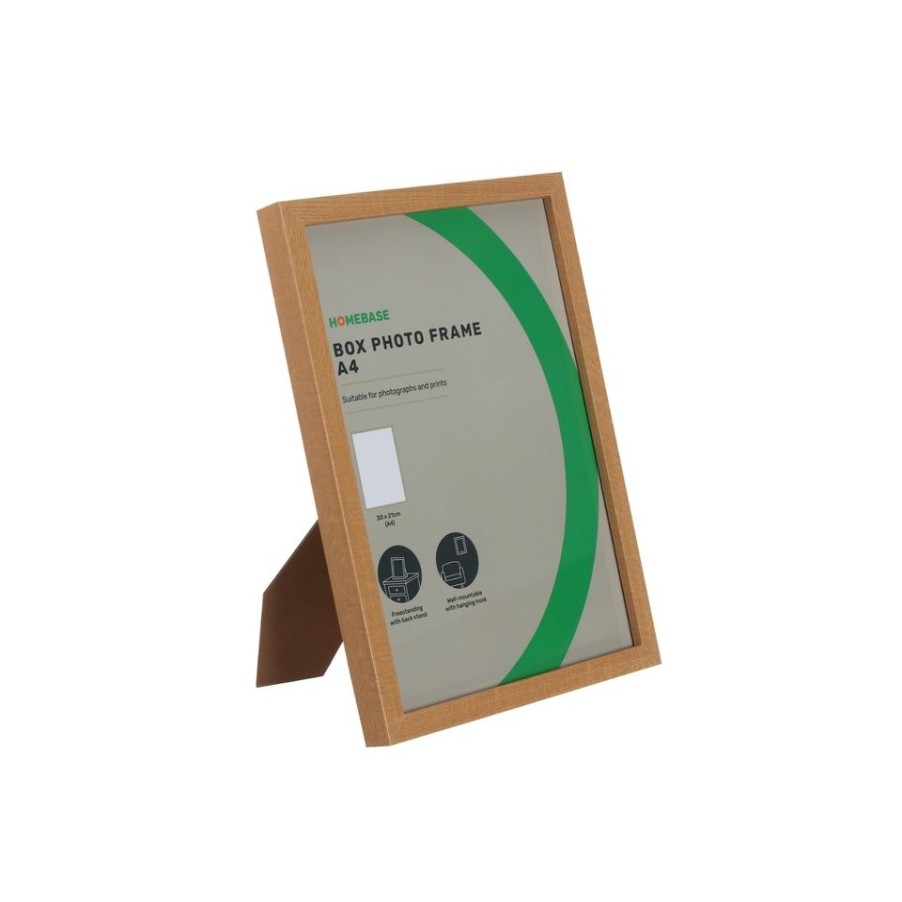 Homebase Photo Frames | Box Photo Frame - A4 - Oak