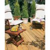 Homebase Garden Decking | Forest Garden 2.4M Patio Deck Board - Pack Of 20