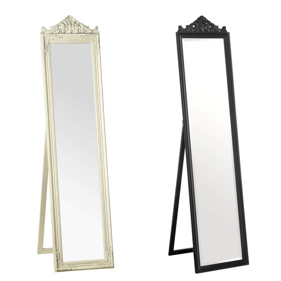 Homebase Mirrors | Cheval Mirror - Cream Gold