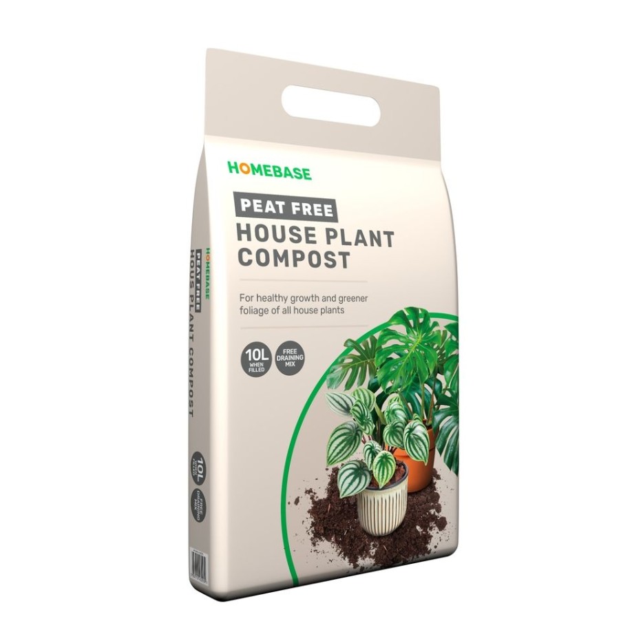 Homebase Compost | Homebase Peat Free House Plant Compost -10L