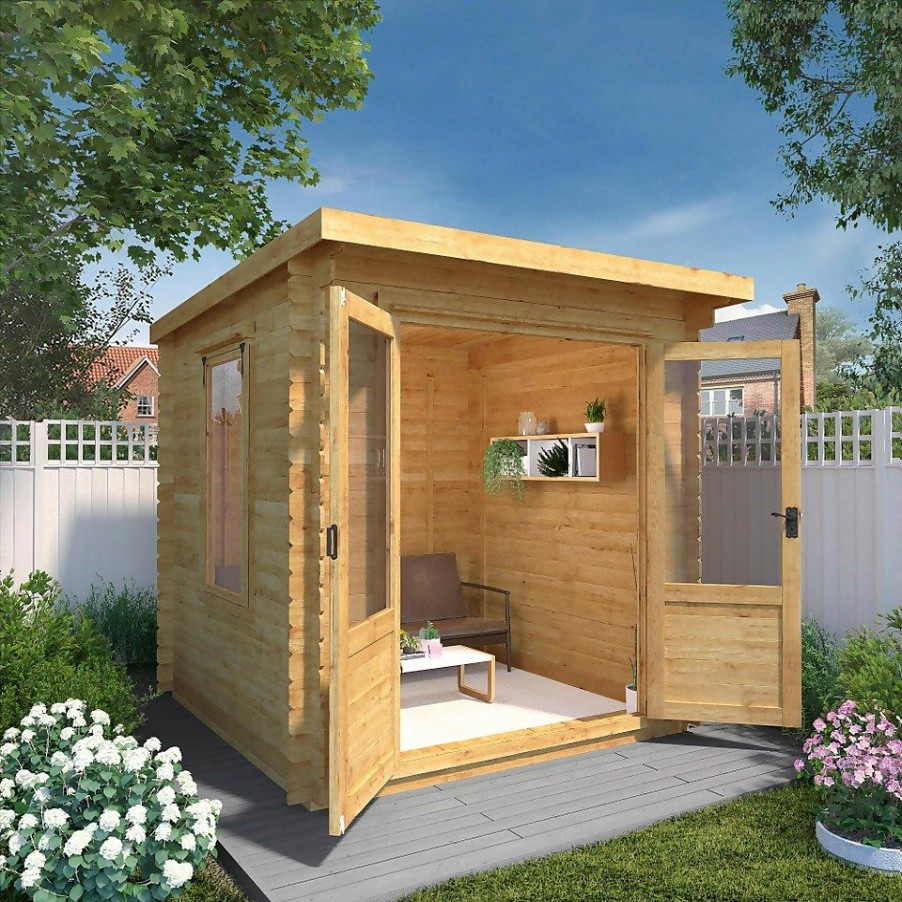 Homebase Garden Buildings | Mercia 2.4 X 2.4M 19Mm Log Cabin (Installed)